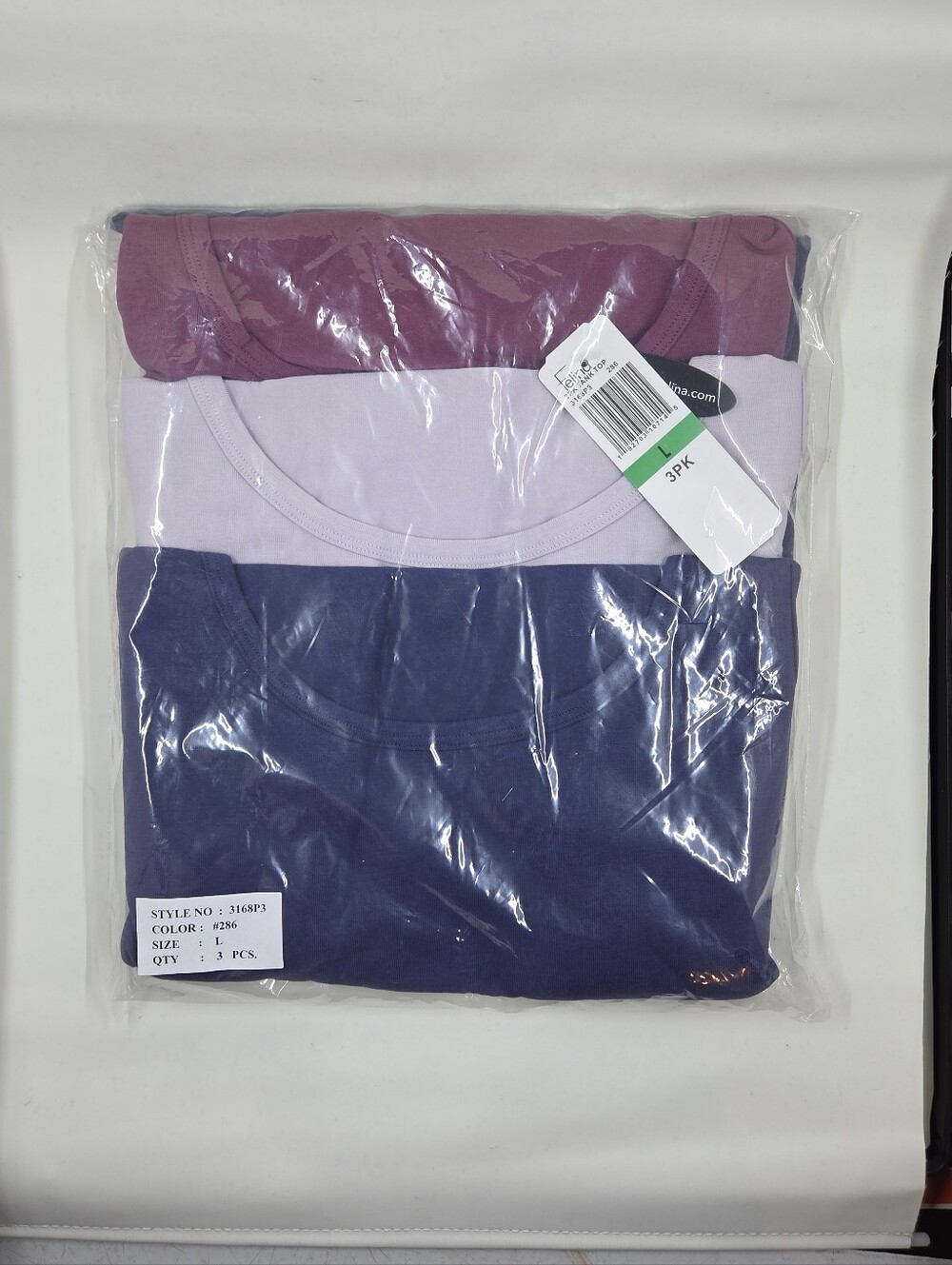 NIB Felina 3-pack Cotton Modal Stretch Tank Top Size Large